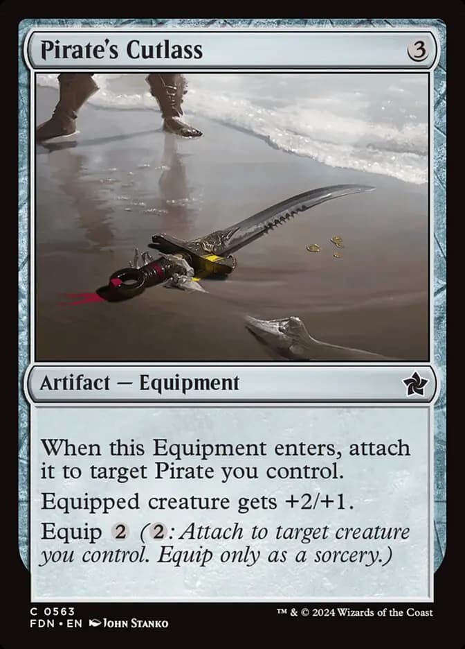 Card image of Pirate's Cutlass
