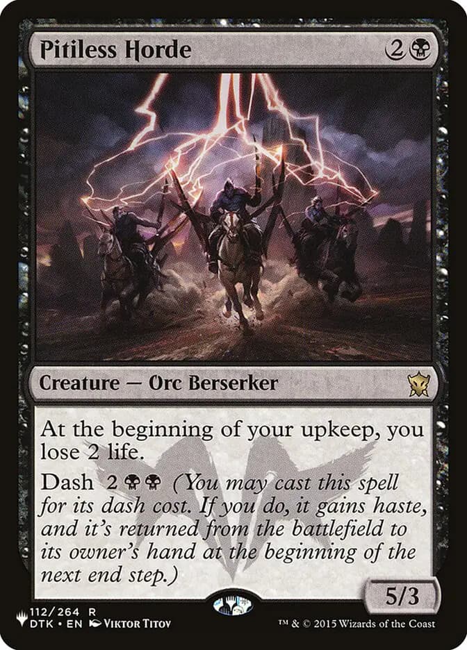 Card image of Pitiless Horde