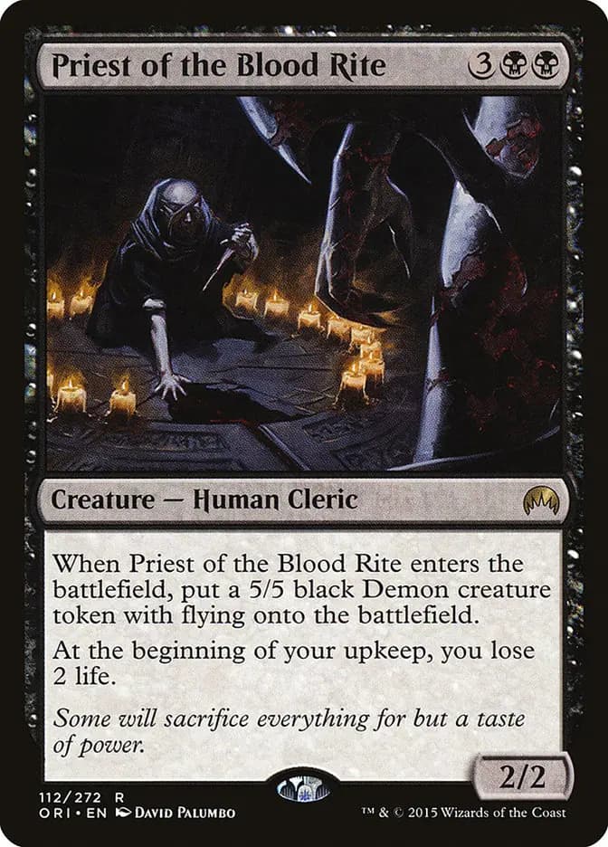 Card image of Priest of the Blood Rite