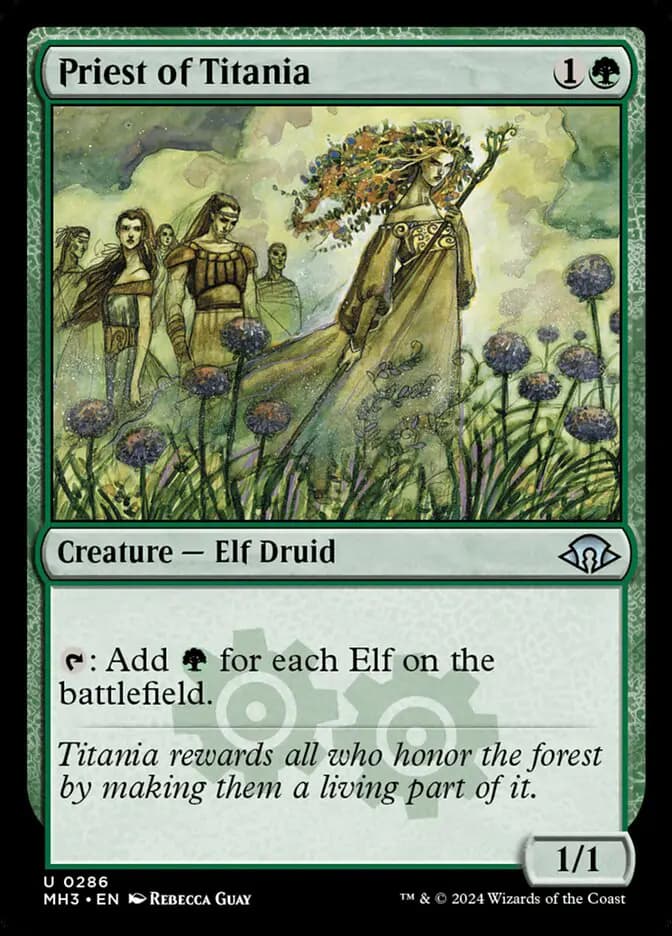 Card image of Priest of Titania