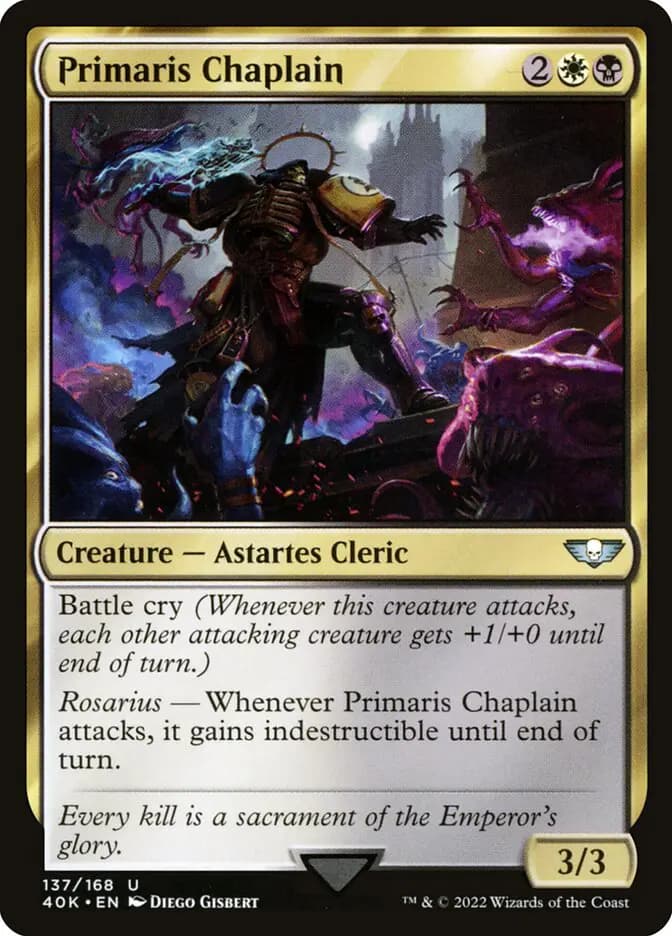 Card image of Primaris Chaplain