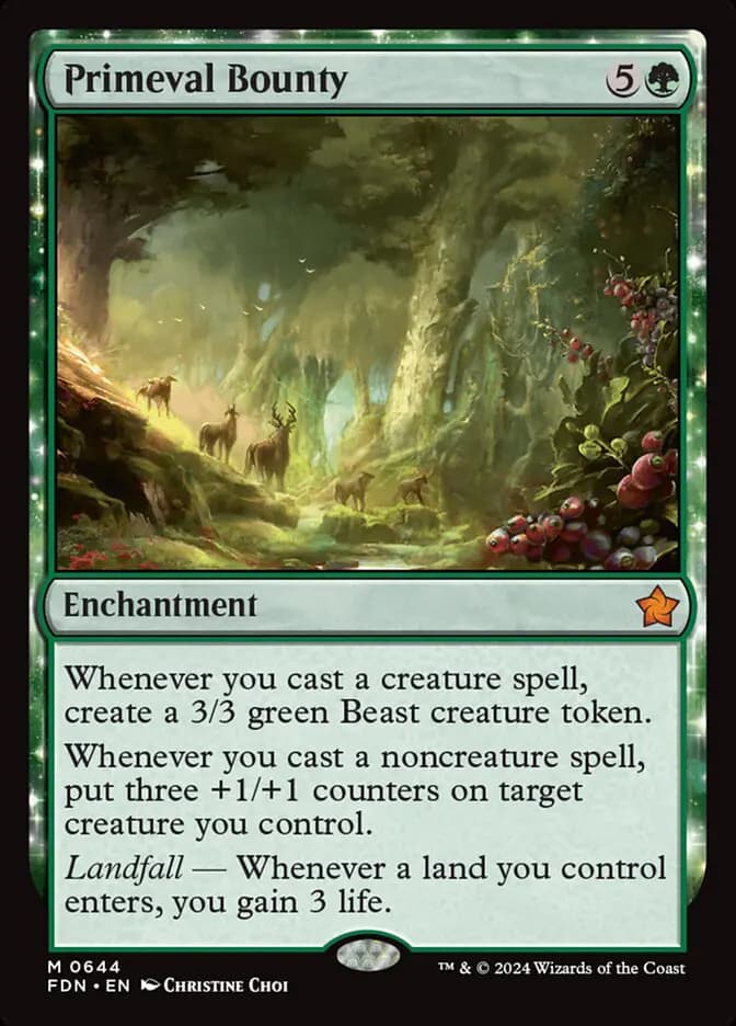 Card image of Primeval Bounty