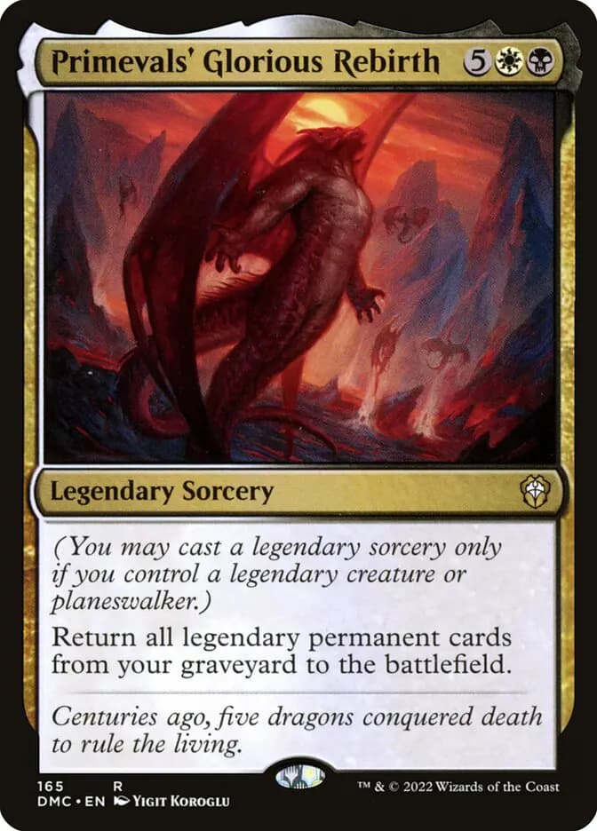 Card image of Primevals' Glorious Rebirth