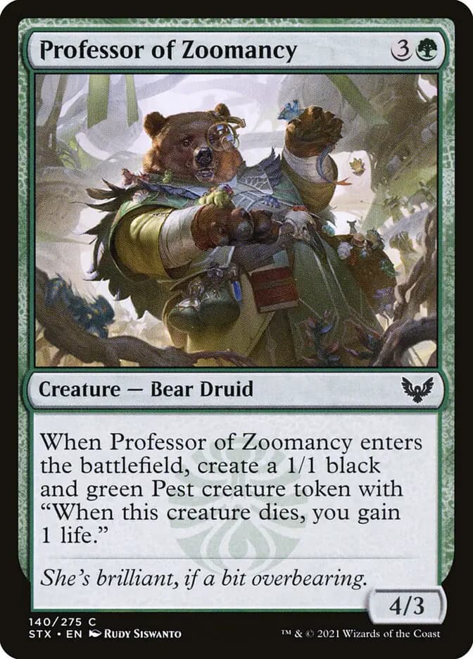 Card image of Professor of Zoomancy