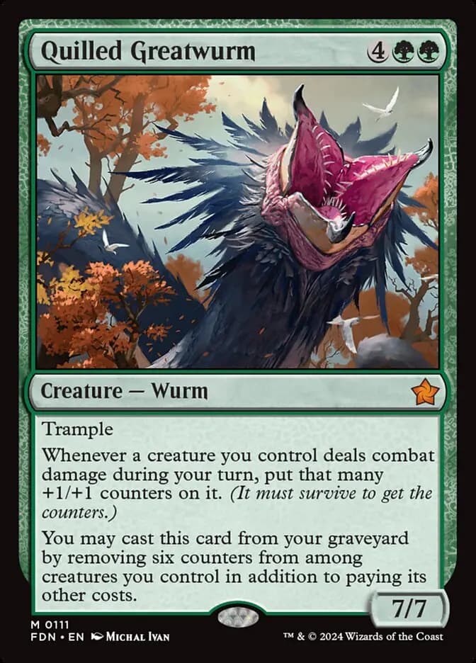 Card image of Quilled Greatwurm