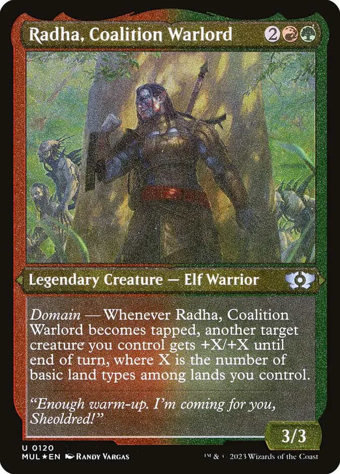 Card image of Radha, Coalition Warlord
