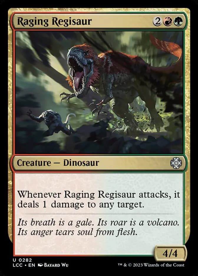 Card image of Raging Regisaur