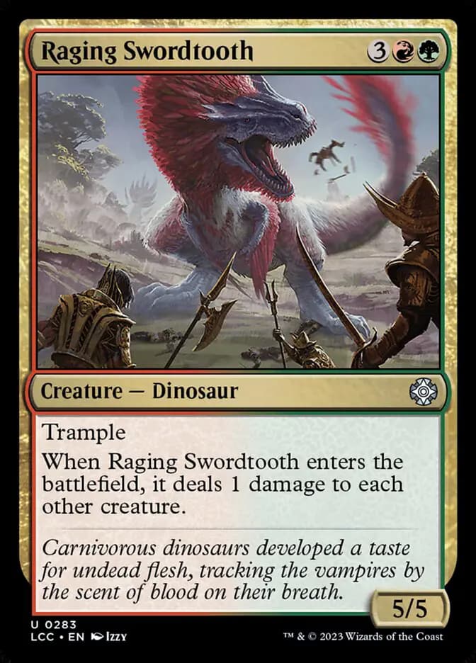 Card image of Raging Swordtooth