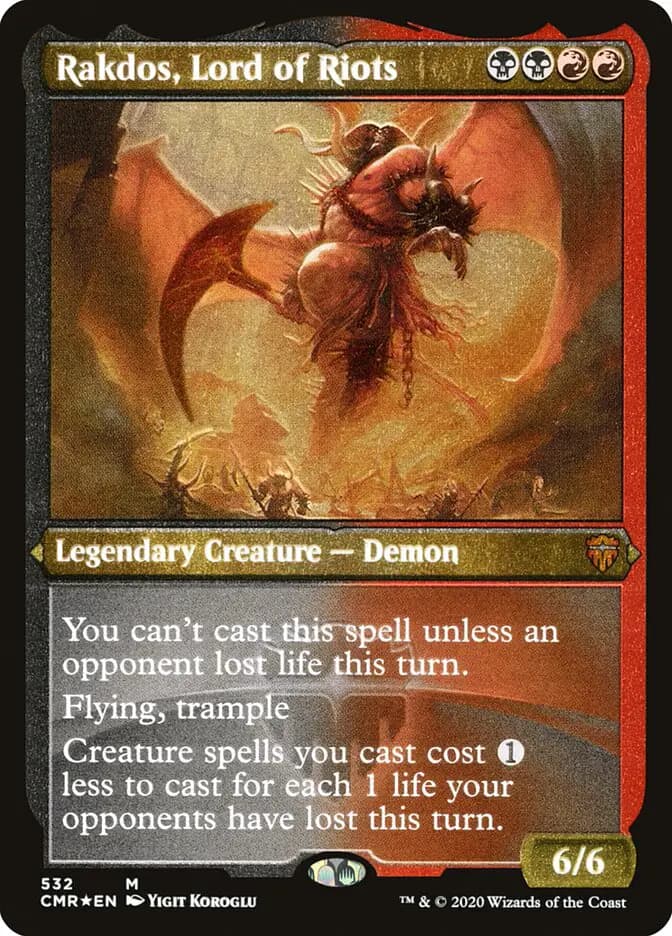 Card image of Rakdos, Lord of Riots
