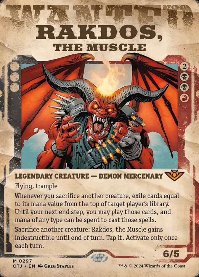 Card image of Rakdos, the Muscle