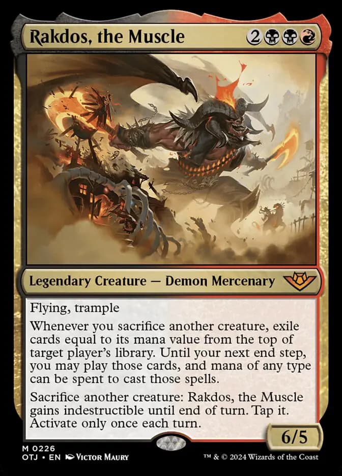 Card image of Rakdos, the Muscle