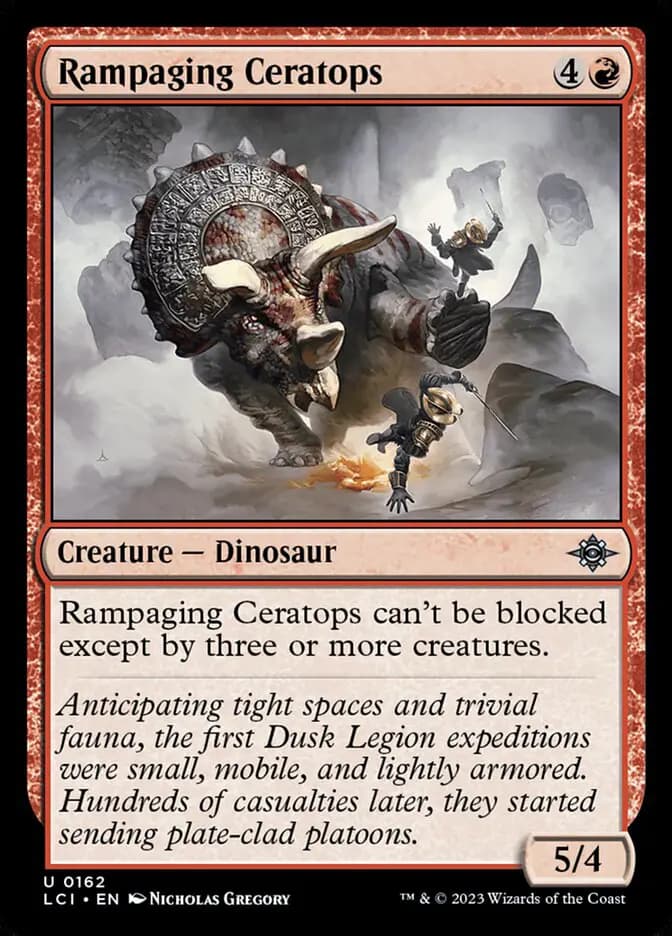 Card image of Rampaging Ceratops