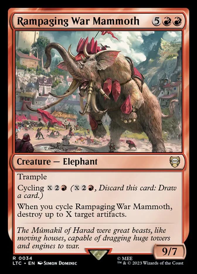 Card image of Rampaging War Mammoth