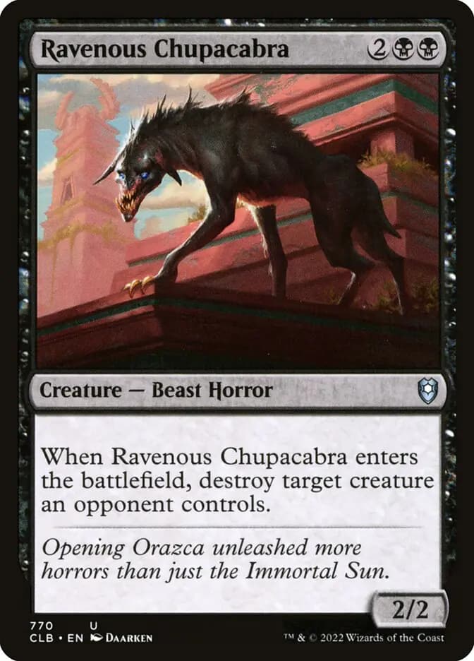 Card image of Ravenous Chupacabra