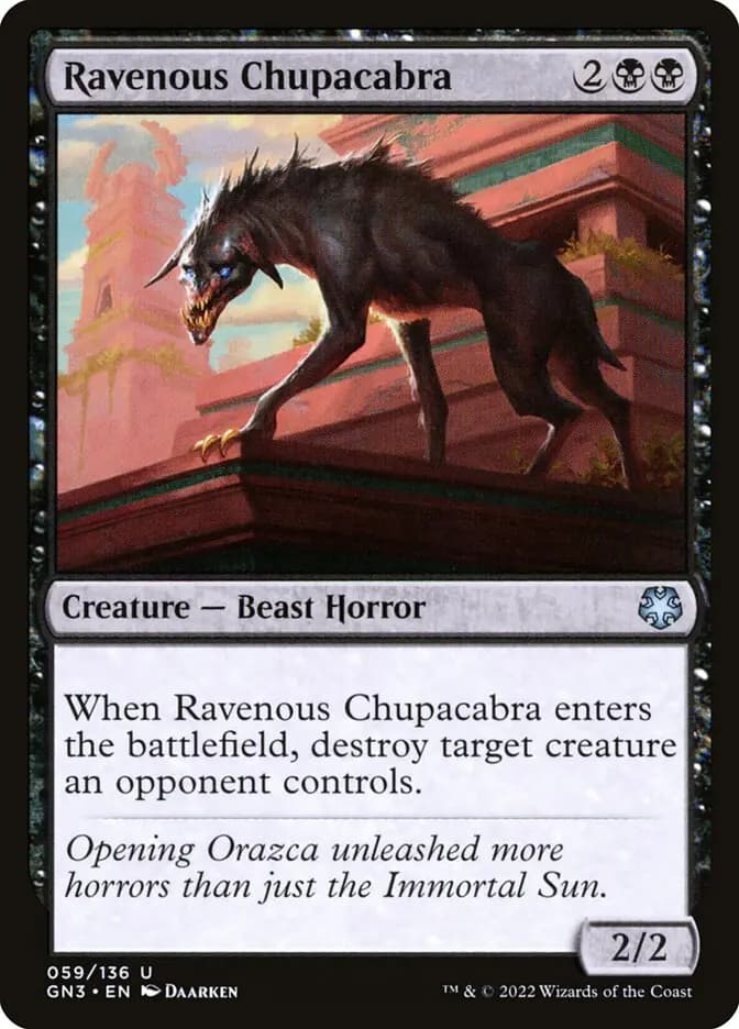 Card image of Ravenous Chupacabra