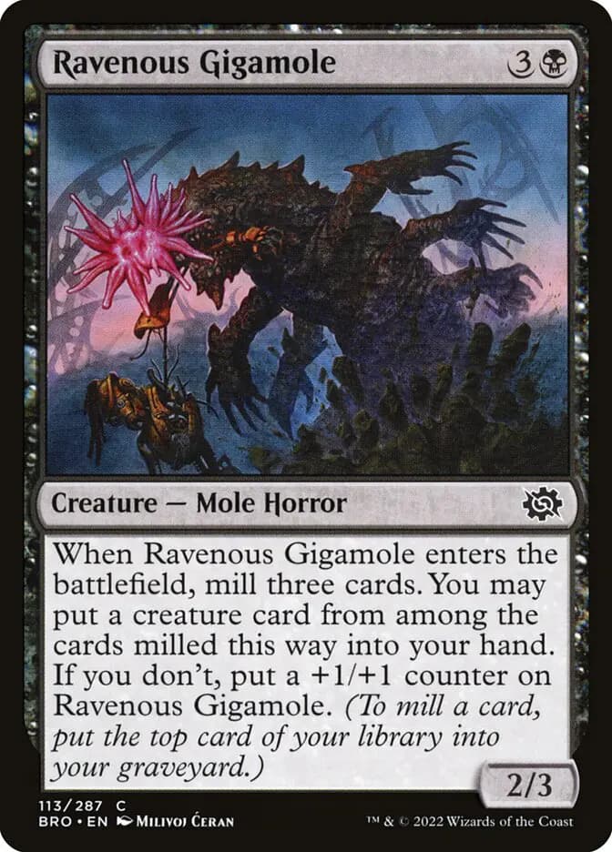 Card image of Ravenous Gigamole