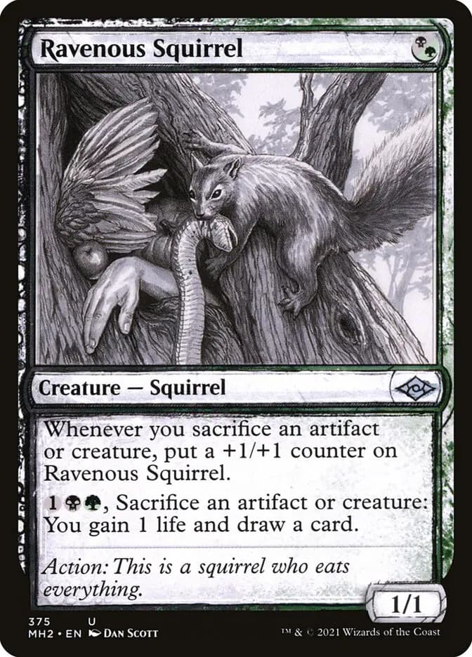 Card image of Ravenous Squirrel