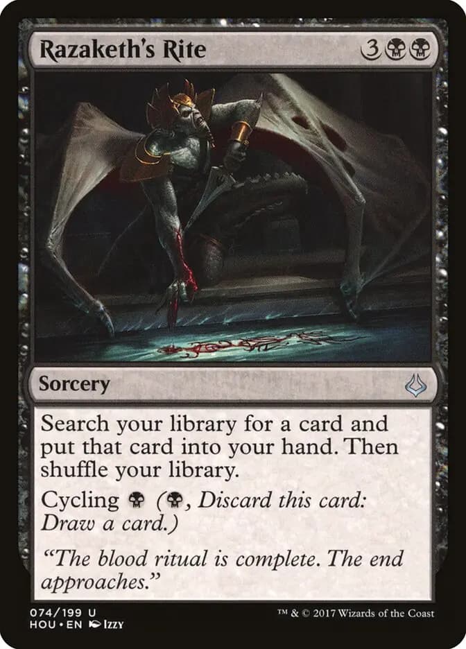 Card image of Razaketh's Rite
