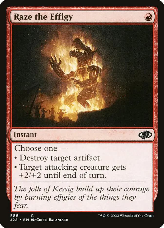 Card image of Raze the Effigy