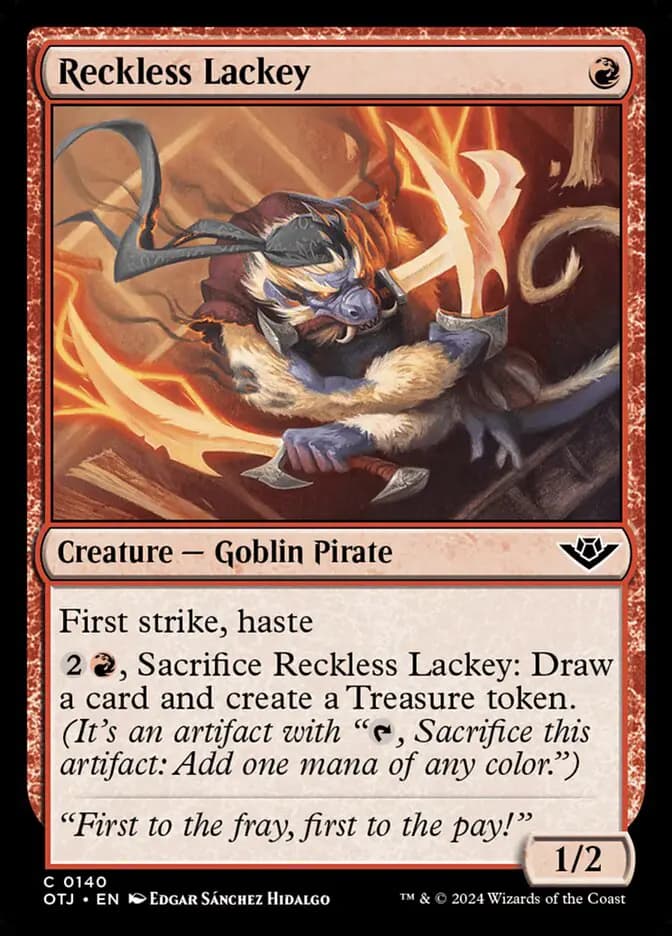Card image of Reckless Lackey