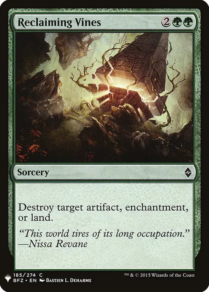 Card image of Reclaiming Vines