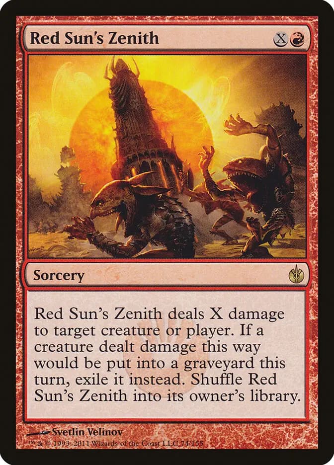 Card image of Red Sun's Zenith