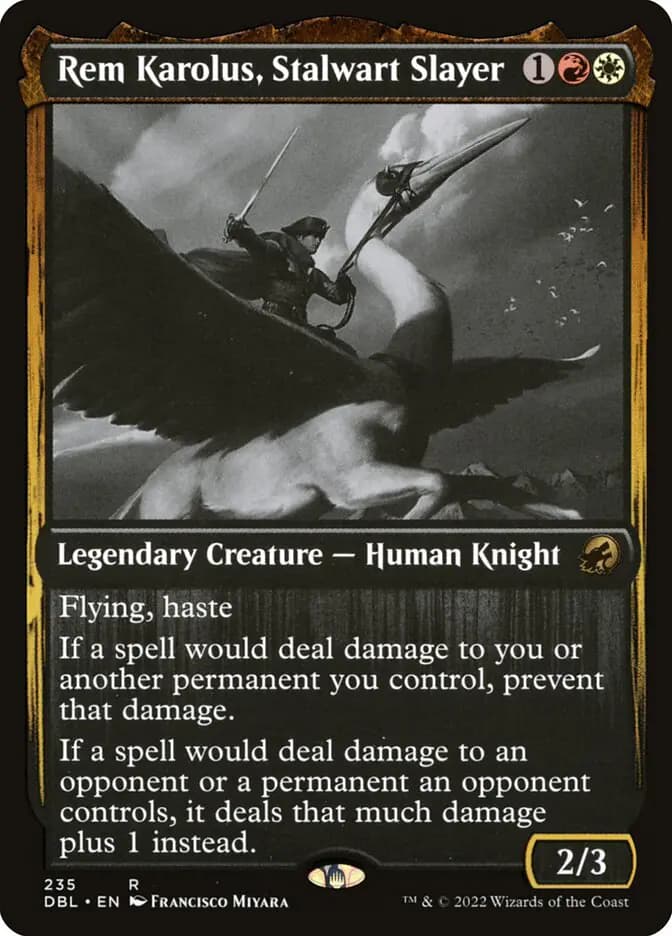 Card image of Rem Karolus, Stalwart Slayer