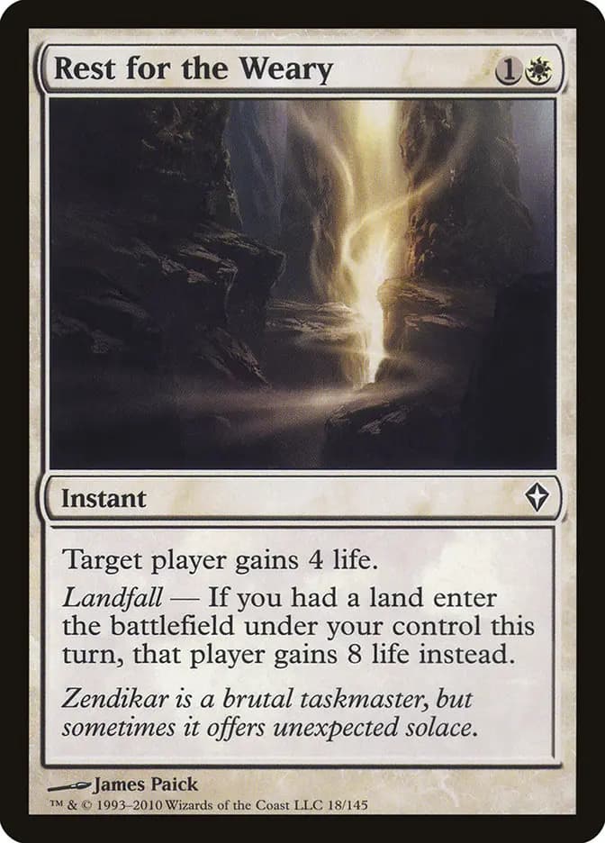 Card image of Rest for the Weary