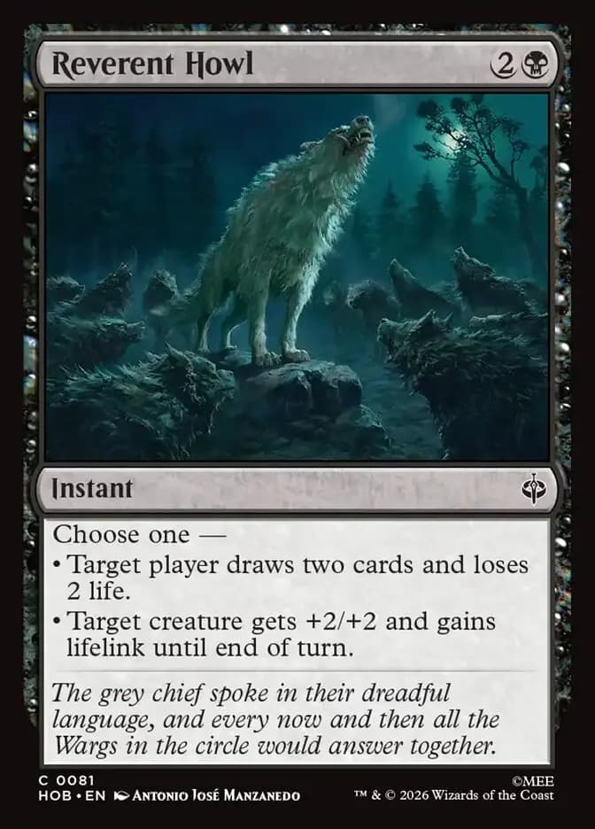 Card image of Reverent Howl