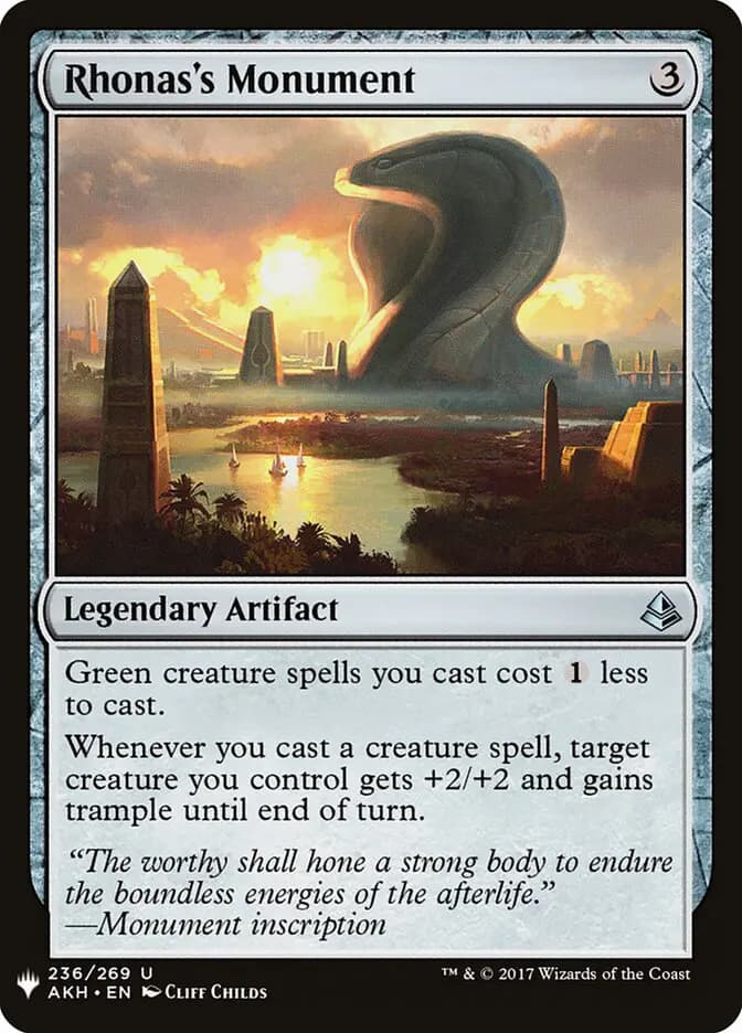 Card image of Rhonas's Monument