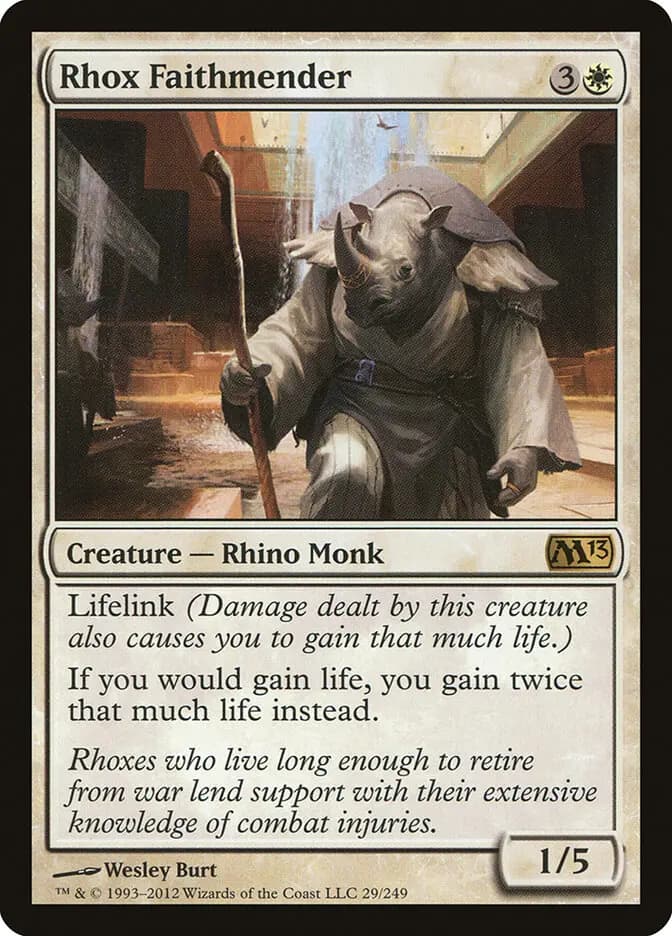 Card image of Rhox Faithmender