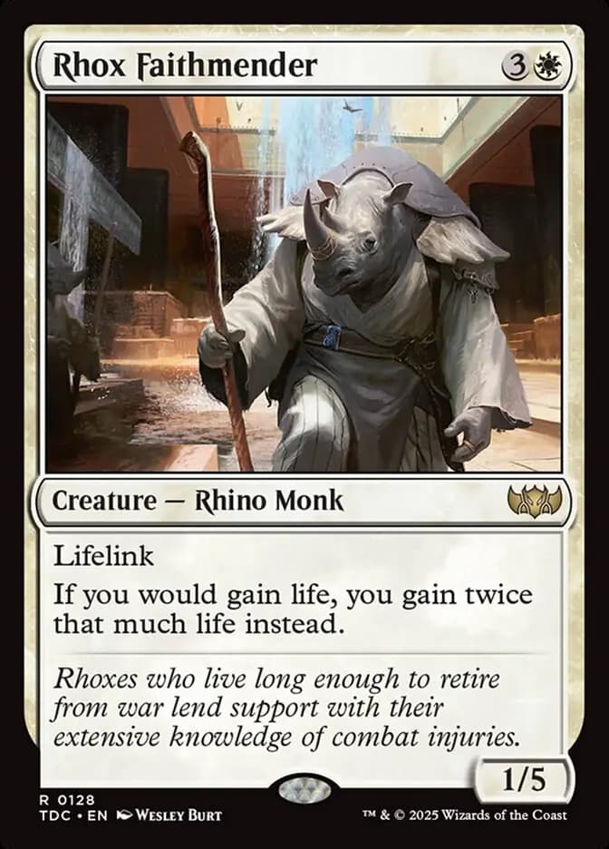 Card image of Rhox Faithmender