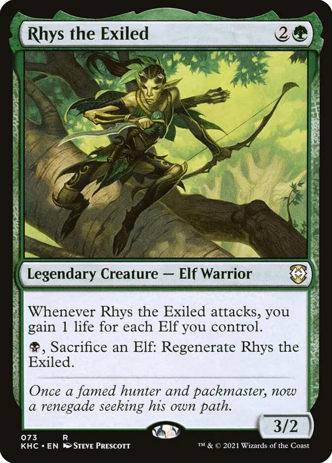 Card image of Rhys the Exiled