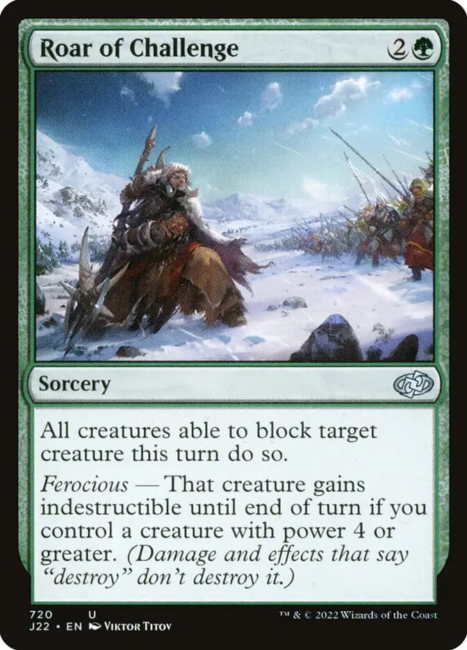 Card image of Roar of Challenge