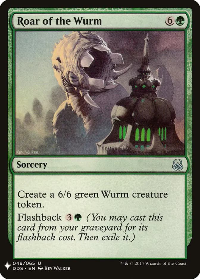 Card image of Roar of the Wurm