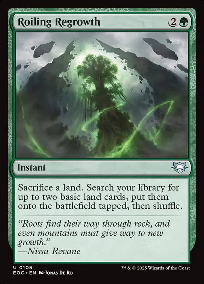 Card image of Roiling Regrowth