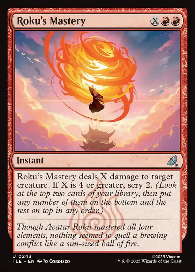 Card image of Roku's Mastery