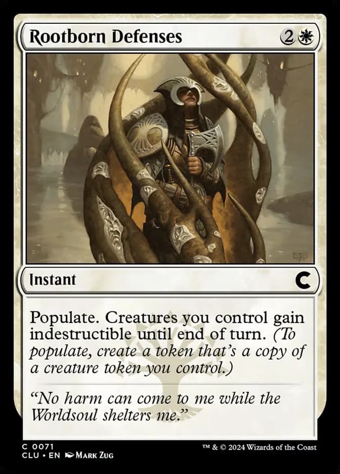 Card image of Rootborn Defenses