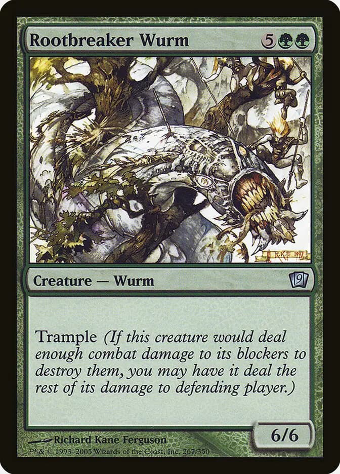 Card image of Rootbreaker Wurm