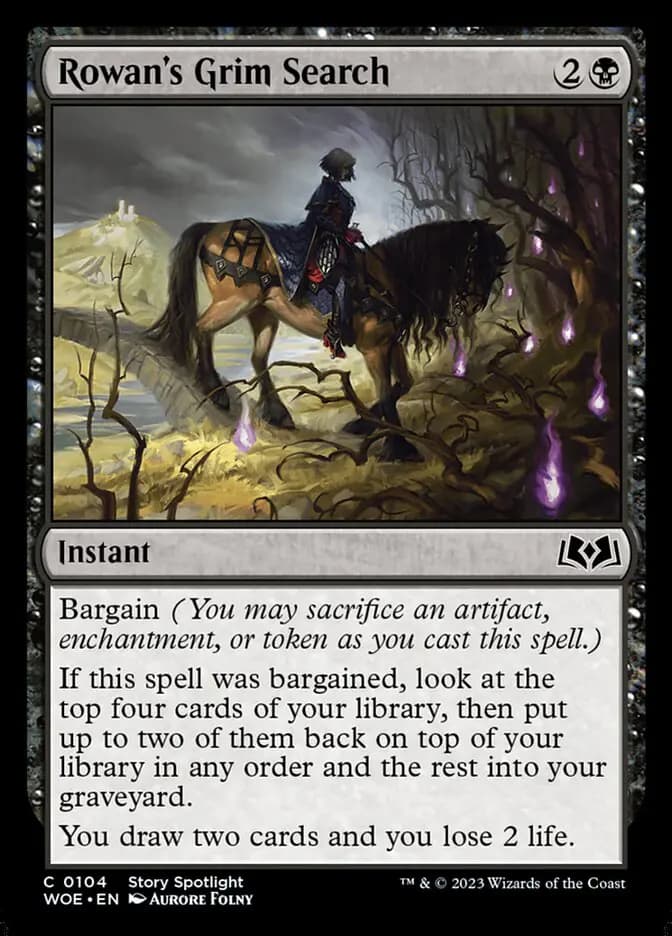 Card image of Rowan's Grim Search