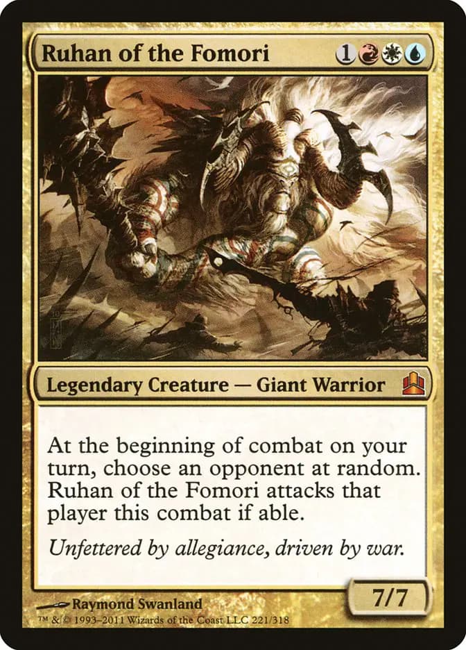 Card image of Ruhan of the Fomori