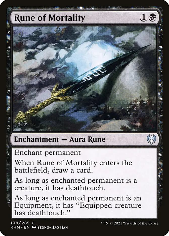 Card image of Rune of Mortality