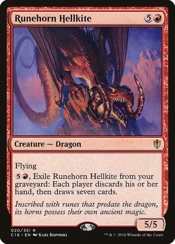 Card image of Runehorn Hellkite