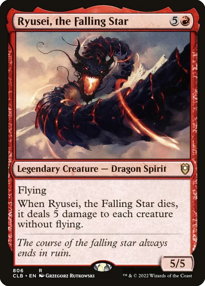 Card image of Ryusei, the Falling Star