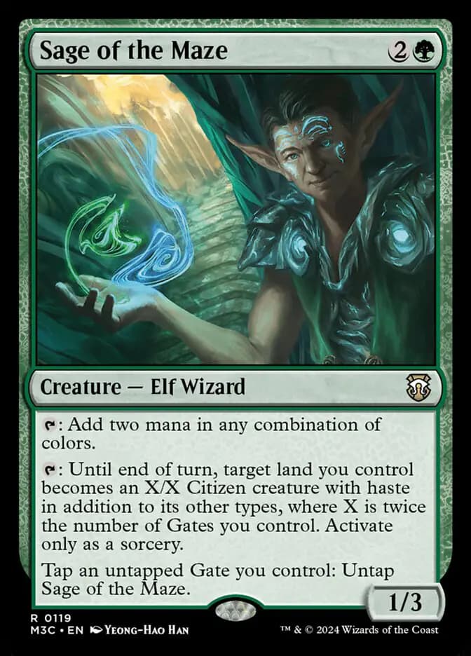 Card image of Sage of the Maze
