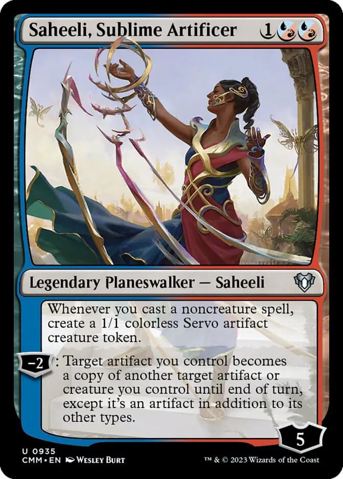 Card image of Saheeli, Sublime Artificer