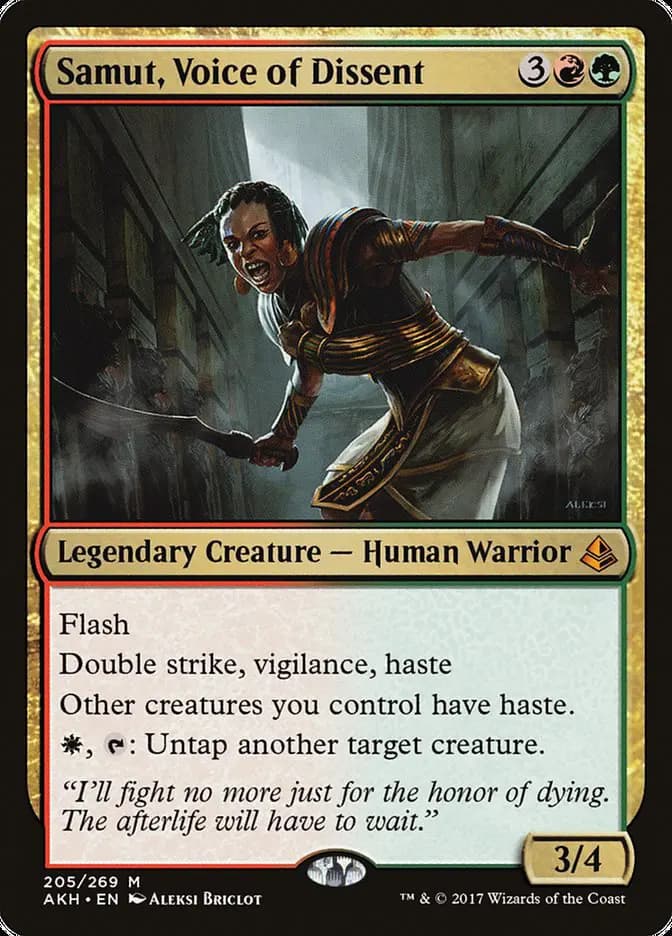 Card image of Samut, Voice of Dissent