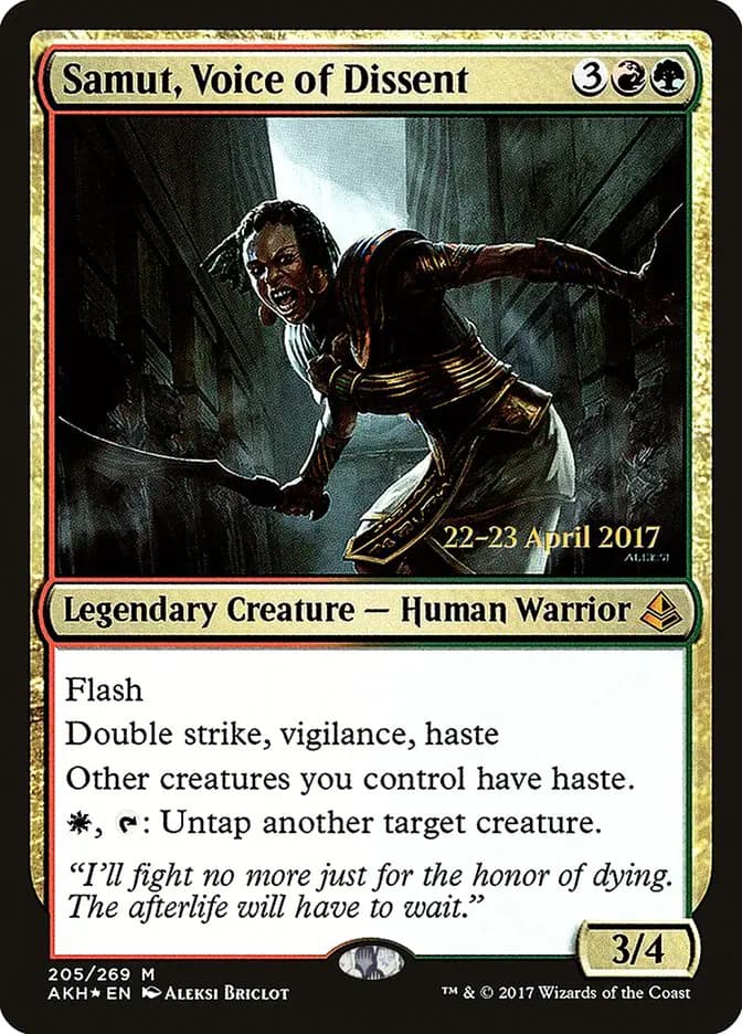 Card image of Samut, Voice of Dissent