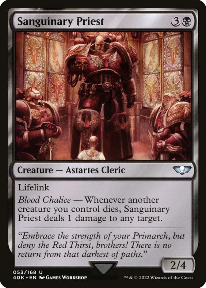Card image of Sanguinary Priest