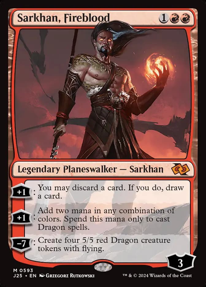 Card image of Sarkhan, Fireblood